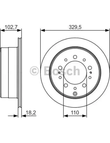 Disco de freno Bosch 0986479R15