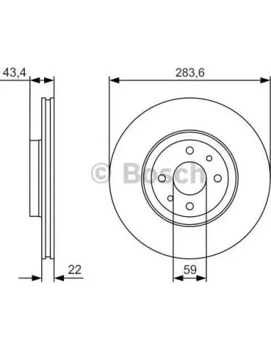 Disco de freno Bosch 0986479R17