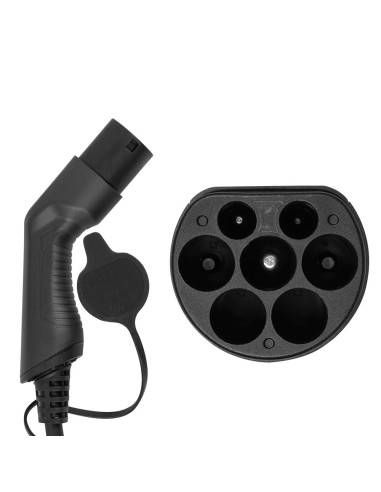 CABLE DE CARGA PARA COCHE ELÉCTRICO, 7.5KW, 32 A, TIPO 1 A TIPO 2 (MONOFÁSICO)