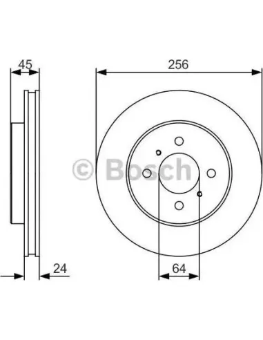 Disco de freno Bosch 0986479R18