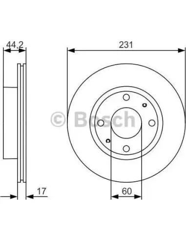 Disco de freno Bosch 0986479R23