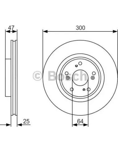 Disco de freno Bosch 0986479R24