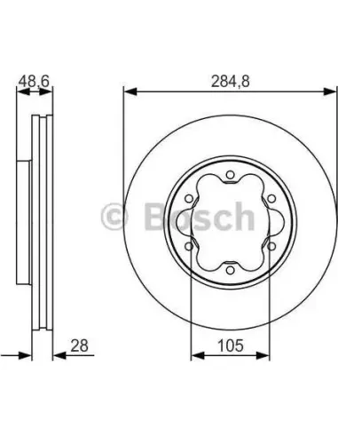 Disco de freno Bosch 0986479R27