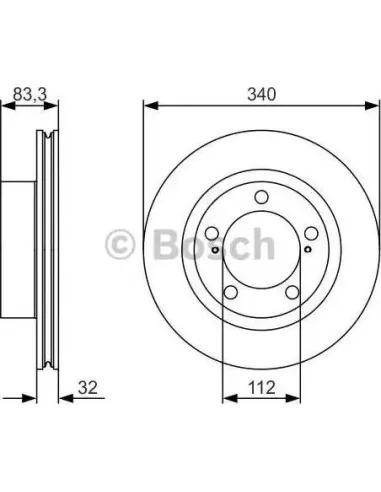 Disco de freno Bosch 0986479R29