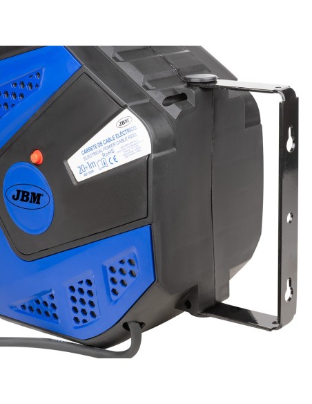 CARRETE DE CABLE ELÉCTRICO 21M - AZUL