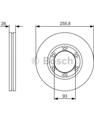 Disco de freno Bosch 0986479R37