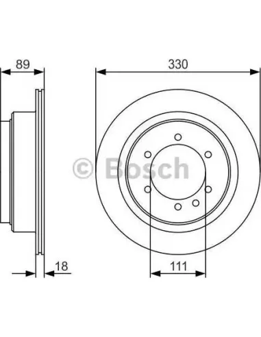 Disco de freno Bosch 0986479R39