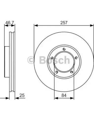 Disco de freno Bosch 0986479R41