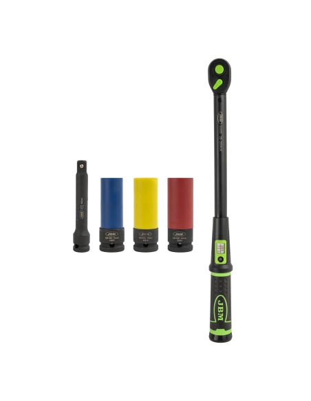 ESTUCHE DE HERRAMIENTAS DE 5 PIEZAS CON LLAVE DINAMOMÉTRICA 1/2" CON MIRILLA