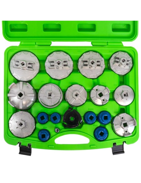 JUEGO DE EXTRACTORES PARA FILTROS DE ACEITE / 19PCS EN ALUMINIO