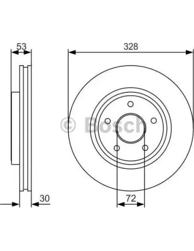 Disco de freno Bosch 0986479R48