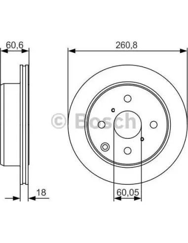 Disco de freno Bosch 0986479R55