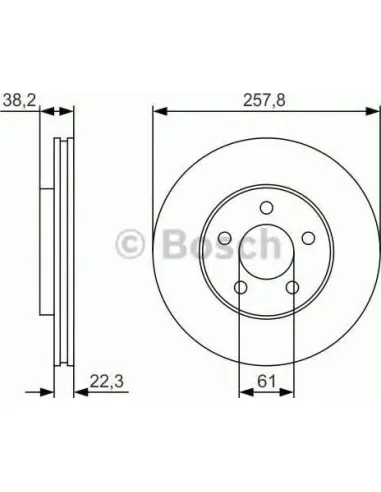 Disco de freno Bosch 0986479R56