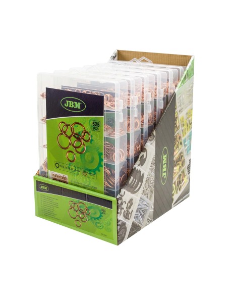 ESTUCHE DE ARANDELAS DE COBRE PARA TAPÓN DE CÁRTER 525PCS