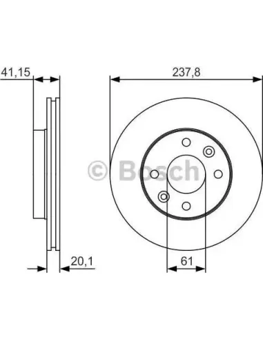 Disco de freno Bosch 0986479R66