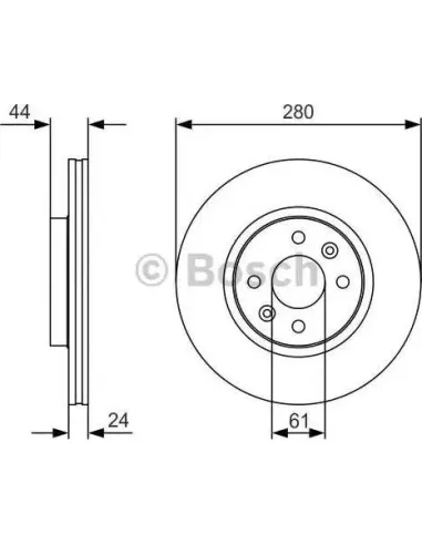 Disco de freno Bosch 0986479R67