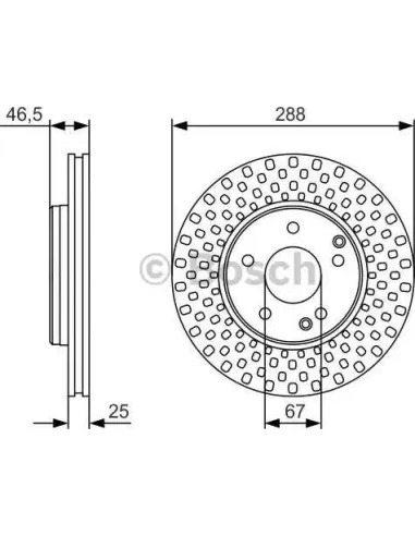 Disco de freno Bosch 0986479R69