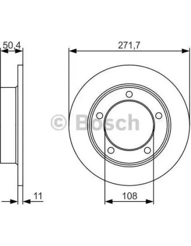 Disco de freno Bosch 0986479R73