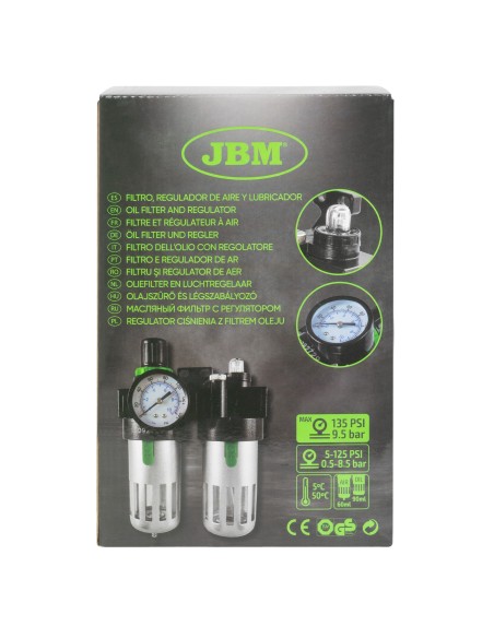 FILTRO, REGULADOR DE AIRE Y LUBRICADOR 1/2"