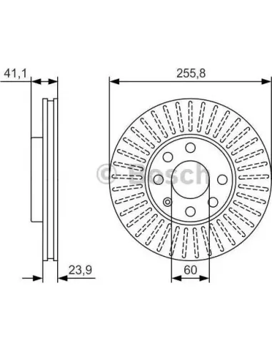 Disco de freno Bosch 0986479R76