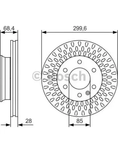 Disco de freno Bosch 0986479R78