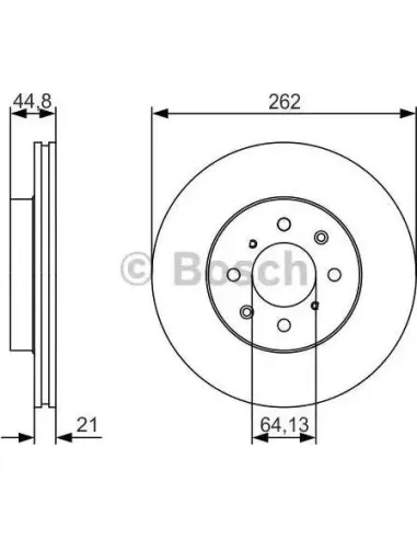 Disco de freno Bosch 0986479R80