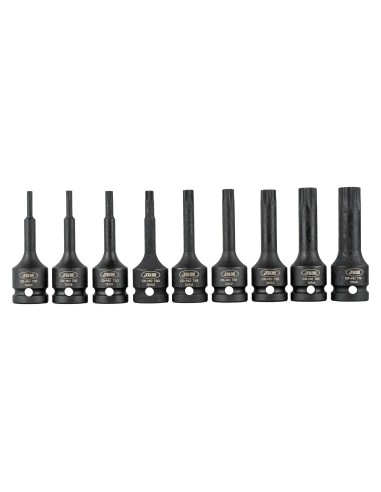 SET DE 9 PUNTAS DE IMPACTO TORX DE 1/2"