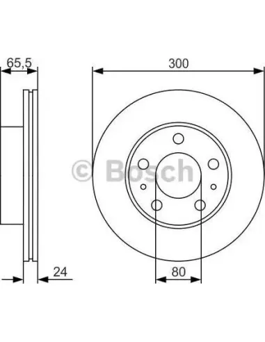 Disco de freno Bosch 0986479R86