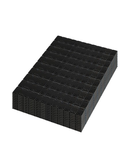 CAJA DE 100 CONTRAPESAS ADHESIVAS DE HIERRO 60GR (12X5G) NEGRO