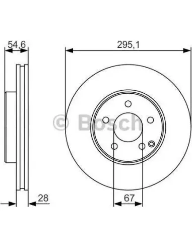 Disco de freno Bosch 0986479R99