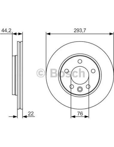 Disco de freno Bosch 0986479S06