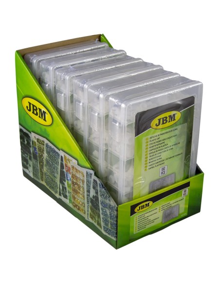 ESTUCHE DE PASACABLES DE GOMA 180PCS