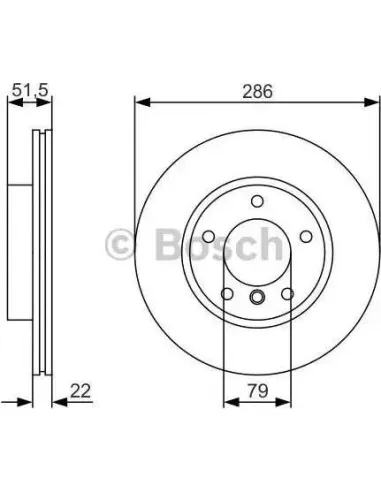 Disco de freno Bosch 0986479S10