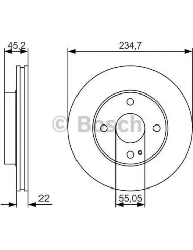 Disco de freno Bosch 0986479S11