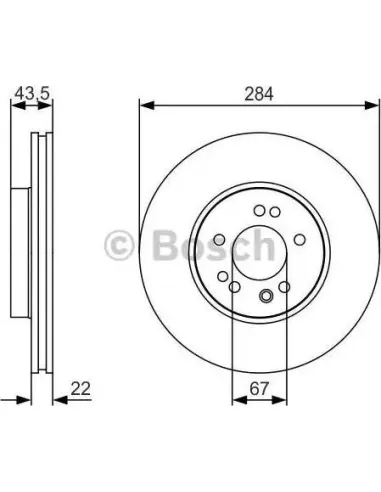 Disco de freno Bosch 0986479S15