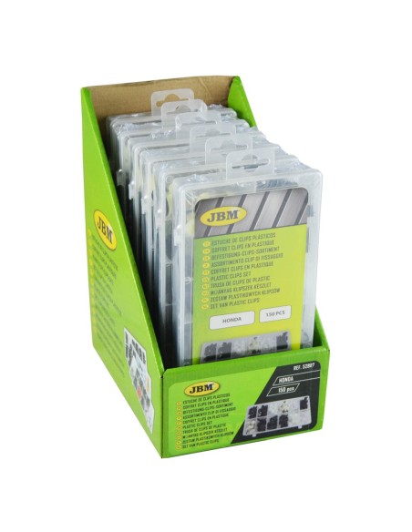 ESTUCHE DE CLIPS PLÁSTICOS HONDA 150PCS