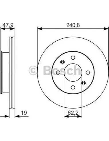 Disco de freno Bosch 0986479S18