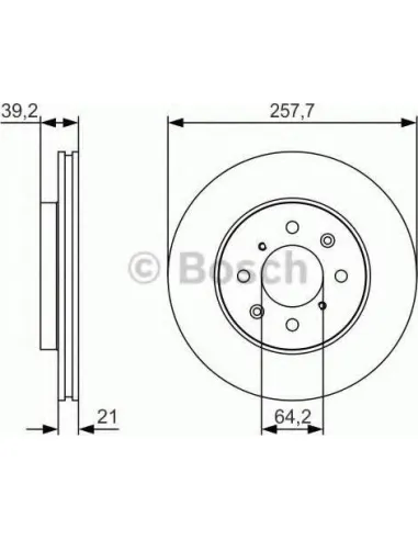 Disco de freno Bosch 0986479S26