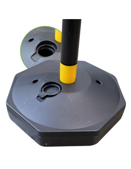 POSTE DE PLÁSTICO PARA CADENA - AMARILLO / NEGRO