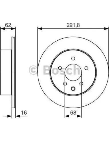 Disco de freno Bosch 0986479S31