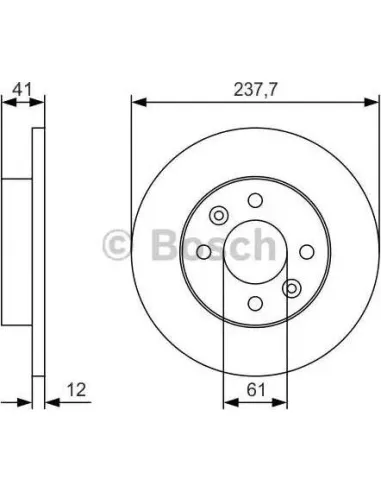 Disco de freno Bosch 0986479S45