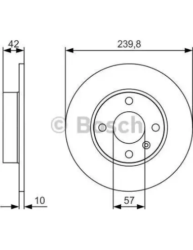 Disco de freno Bosch 0986479S52