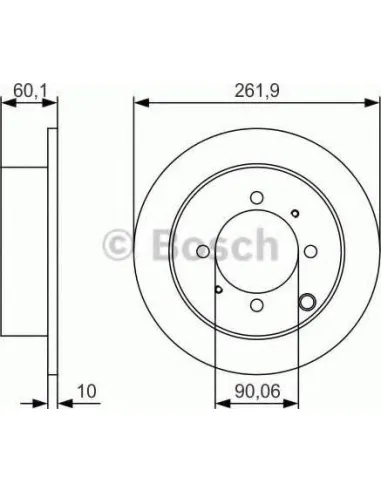 Disco de freno Bosch 0986479S53