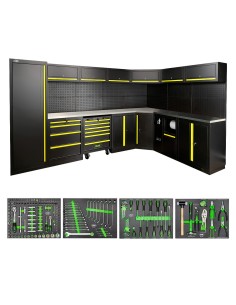 CONJUNTO DE MUEBLES MODULARES (43PCS) - AMARILLO