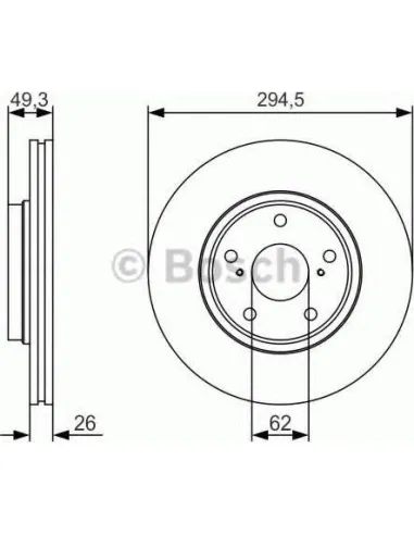 Disco de freno Bosch 0986479S59