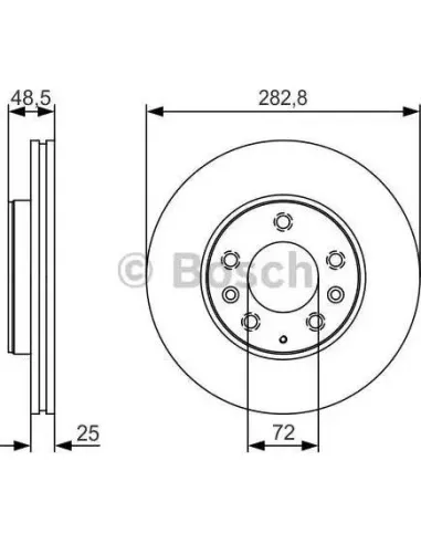 Disco de freno Bosch 0986479S60