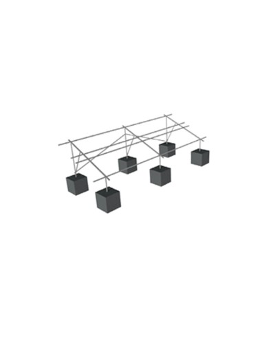 SOPORTE DE PANEL SOLAR PARA BASE DE CEMENTO