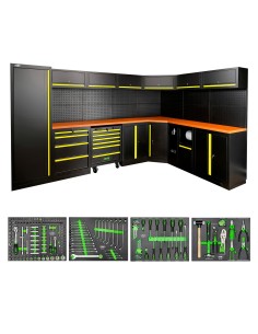CONJUNTO DE MUEBLES MODULARES (43PCS) - AMARILLO