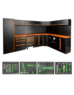 CONJUNTO DE MUEBLES MODULARES (43PCS) - NARANJA