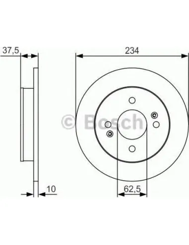 Disco de freno Bosch 0986479S61